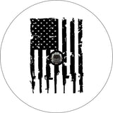 Distressed American Flag + Guns Design (ANY COLOR)
