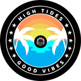 High Tides and Good Vibes Sunset Scene