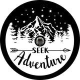 Seek Adventure Mountains and Arrow