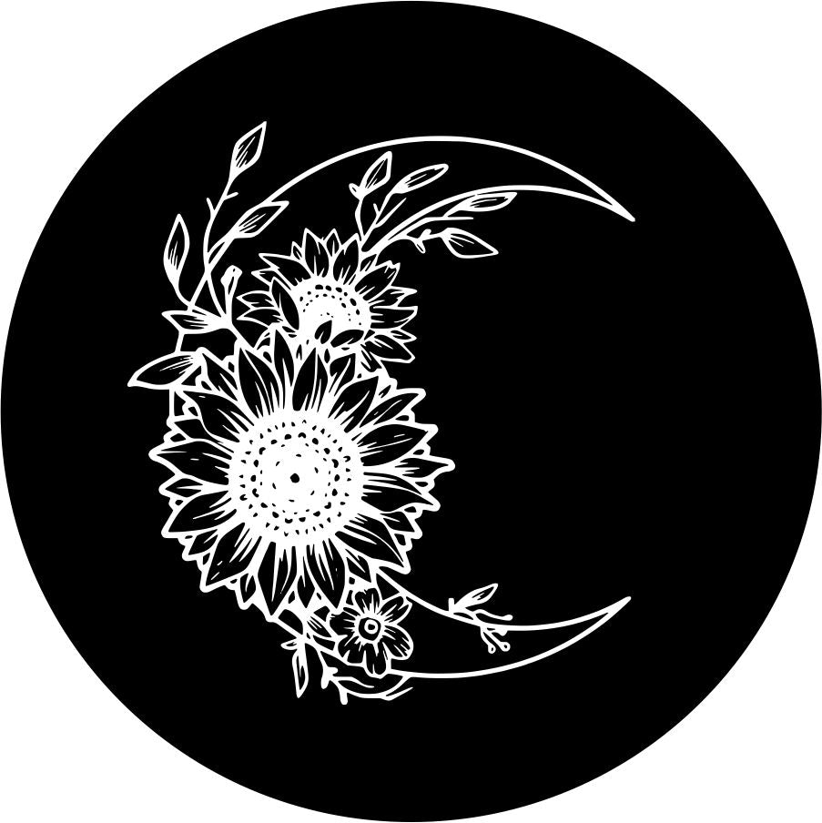 Sunflower Moon - Spare Tire Cover Design for All Make