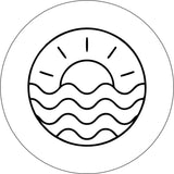 Simple Sunset + Ocean Ripples