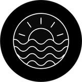 Simple Sunset + Ocean Ripples