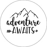 Adventure Awaits Mountain and Arrow