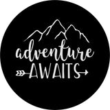 Adventure Awaits Mountain and Arrow