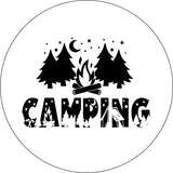 Camping with Fire and Trees