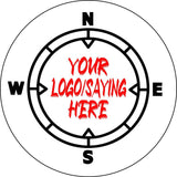 Compass With Your Custom Saying/Logo