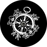 Flower/Floral Pocket Compass