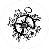 Flower/Floral Pocket Compass