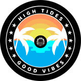 High Tides and Good Vibes Sunset Scene