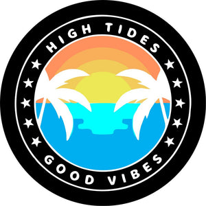 High Tides and Good Vibes Sunset Scene