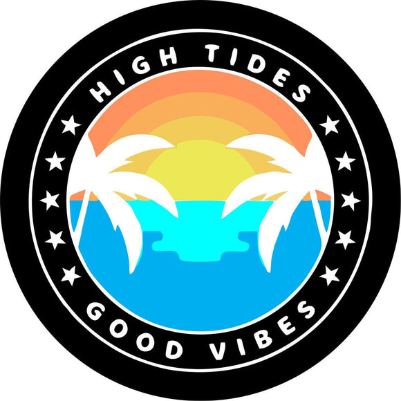 High Tides and Good Vibes Sunset Scene