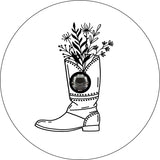 Cowgirl Boot with Flowers