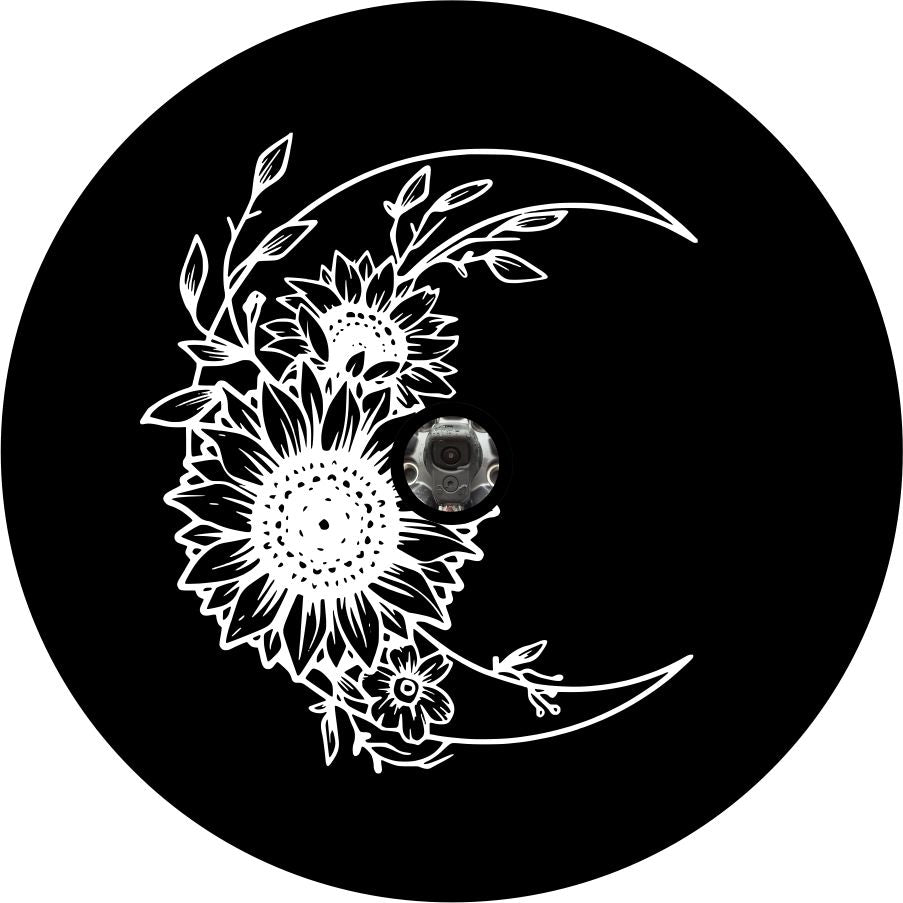 Sunflower Moon - Spare Tire Cover Design for All Make