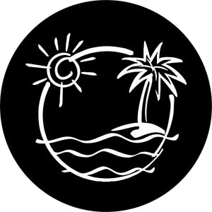 Just Beachin' - Beach Scene Drawing (ANY COLOR)