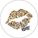 Kiss - Traditional Leopard/Cheetah Print Lips + XOXO