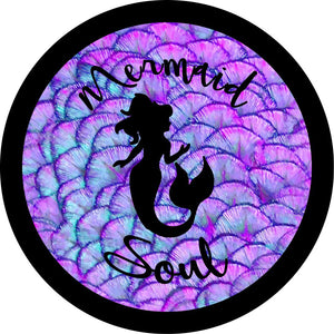 Mermaid Soul on Purple Iridescent Mermaid Scales