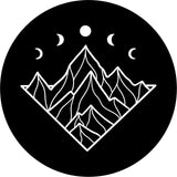 Mountains with Moon Phases