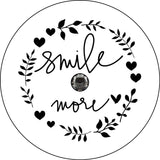 Smile More Floral Wreath