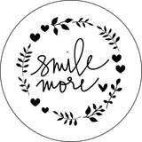 Smile More Floral Wreath