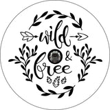 Wild and Free Floral with Arrow