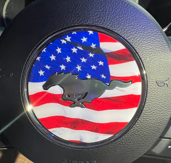 Ford Mustang 3D Steering Wheel Badge (Pick your image)