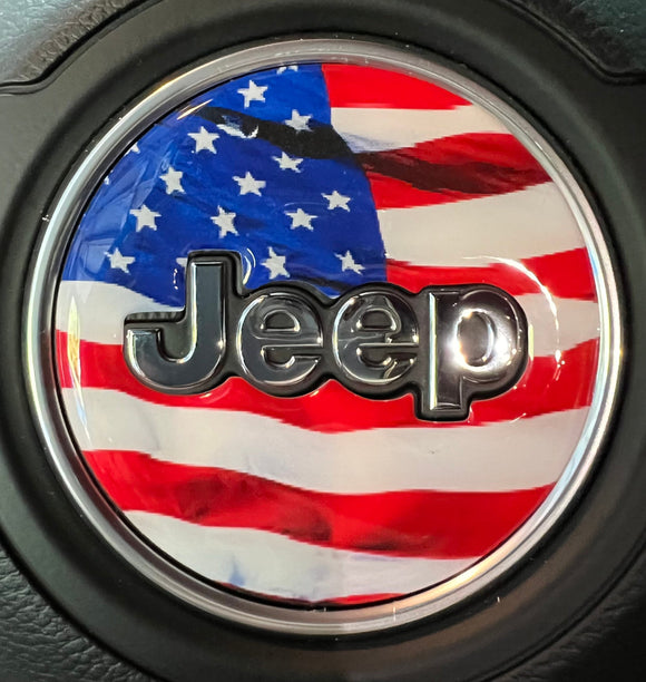 Jeep Wrangler/Gladiator 3D Steering Wheel Badge (Pick your Image)