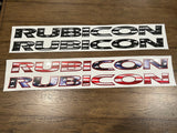 Rubicon Laminated American Flag Hood Decals (Pair)